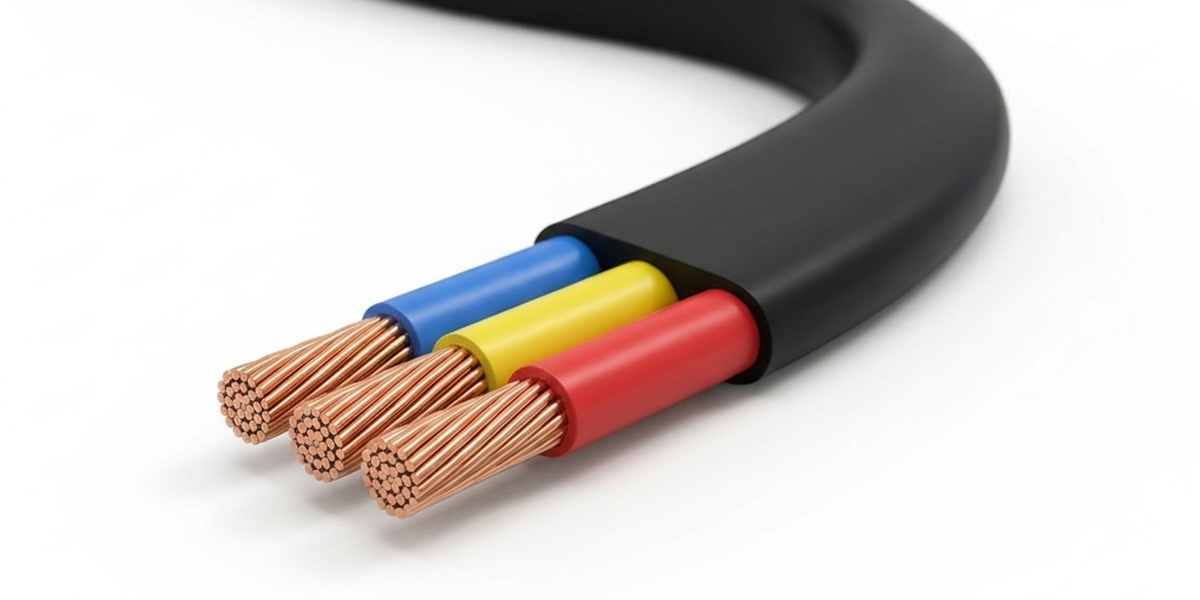 Flat submersible cable